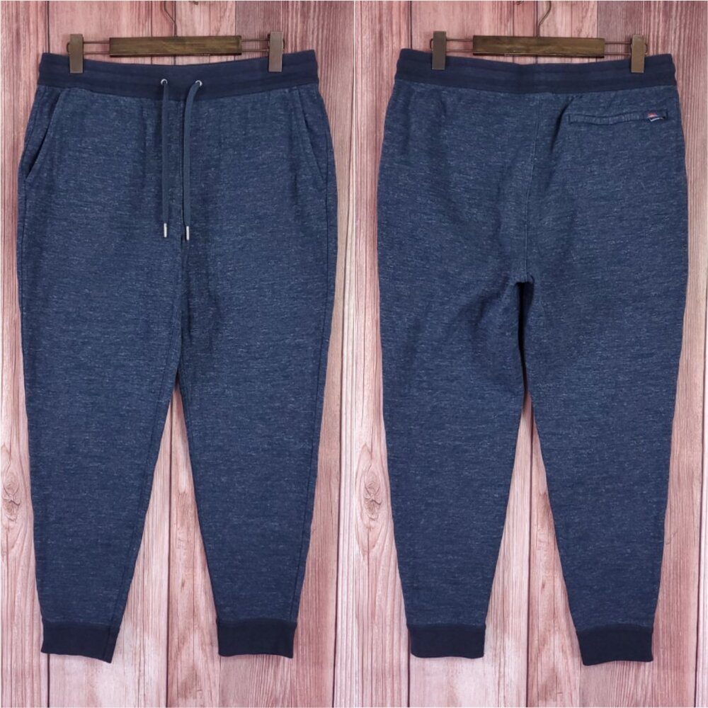 *READ* Faherty Mens XL Double Knit Sweatpants Navy Blue